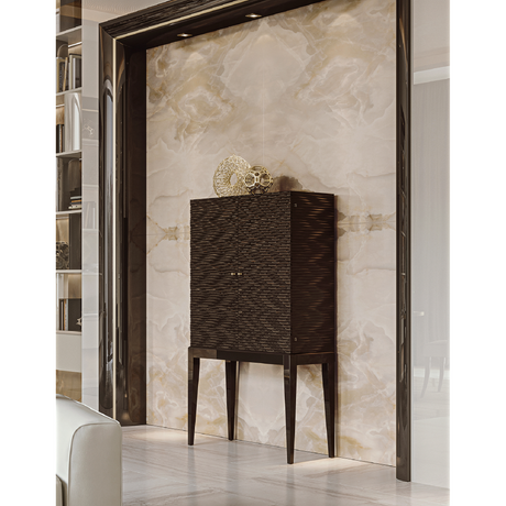 2-Door Zigzag Patterned Cabinet | Bizzotto Italia Maori | Italianfurniture.com
