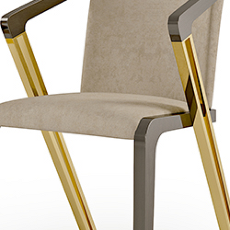 Two-Tone Metal Dining Chair | Bizzotto Italia Infinity | Italianfurniture.com