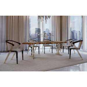 Two-Tone Metal Dining Chair | Bizzotto Italia Infinity | Italianfurniture.com