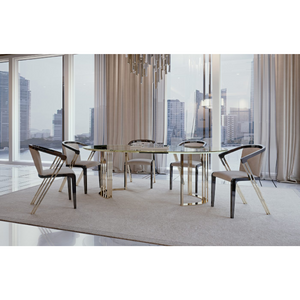 Two-Tone Metal Dining Chair | Bizzotto Italia Infinity | Italianfurniture.com