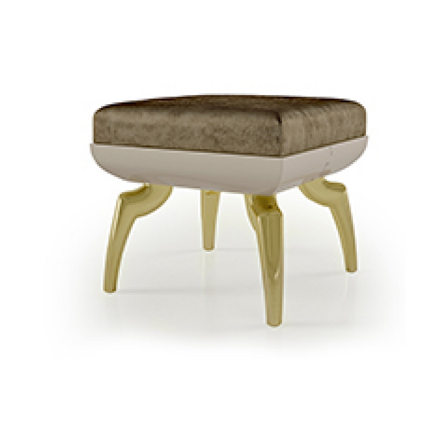 Sculpted Leg Square Pouf | Bizzotto Italia Symphony | Italianfurniture.com