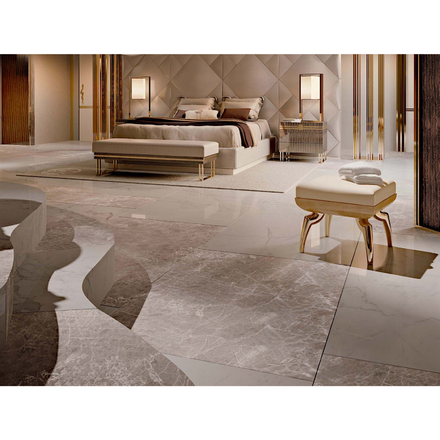 Sculpted Leg Square Pouf | Bizzotto Italia Symphony | Italianfurniture.com