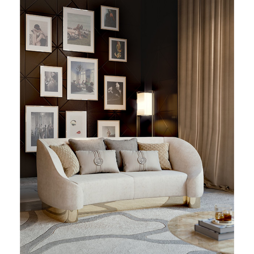 Curved Arm Sofa | Bizzotto Italia Infinity | Italianfurniture.com