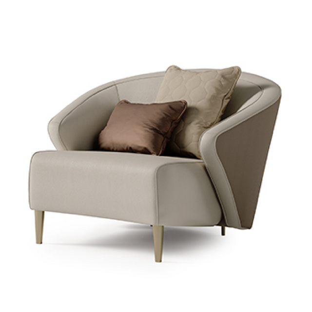 Sloped Arm Lounge Chair | Bizzotto Italia Wave | Italianfurniture.com