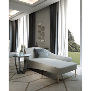 Upholstered Chaise Lounge | Bizzotto Italia Amulet | Italianfurniture.com