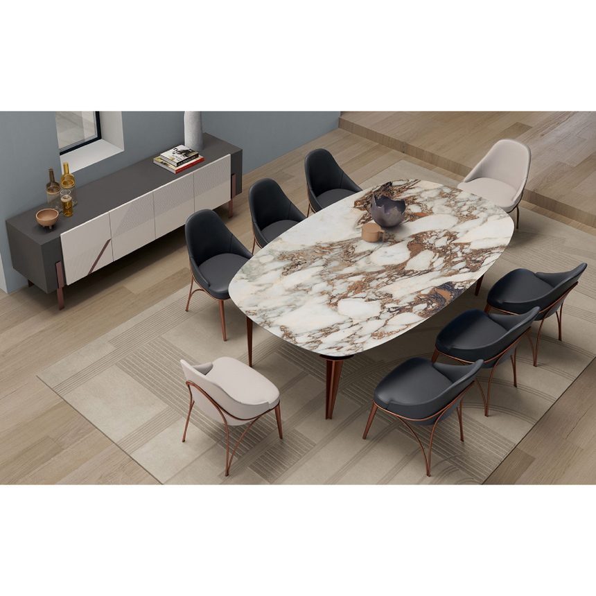 Sloped Back Dining Chair | Bizzotto Italia Jete | Italianfurniture.com