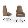 High-Back Swivel Armchair | Bizzotto Italia Plume | Italianfurniture.com