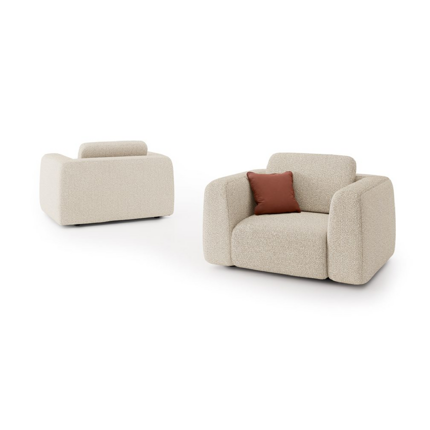 Chunky Upholstered Lounge Chair | Bizzotto Italia Kumo | Italianfurniture.com
