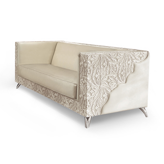 Embossed Floral Sofa | Bizzotto Italia Rebecca | Italianfurniture.com