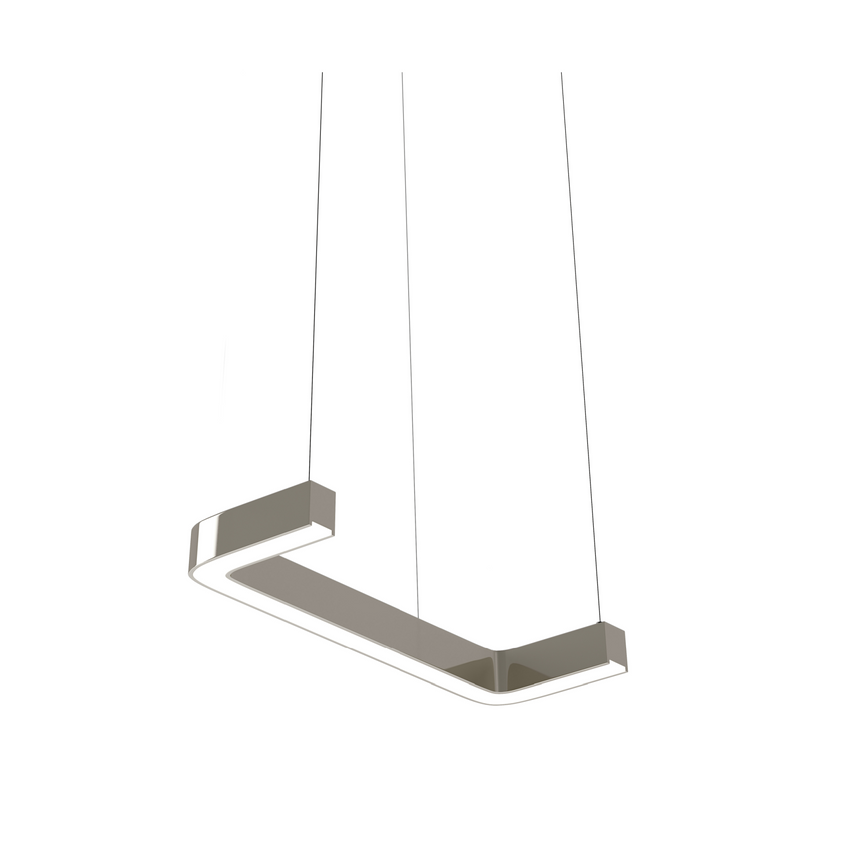 Metallic Curved Ceiling Lamp | Bizzotto Italia Horizons | Italianfurniture.com