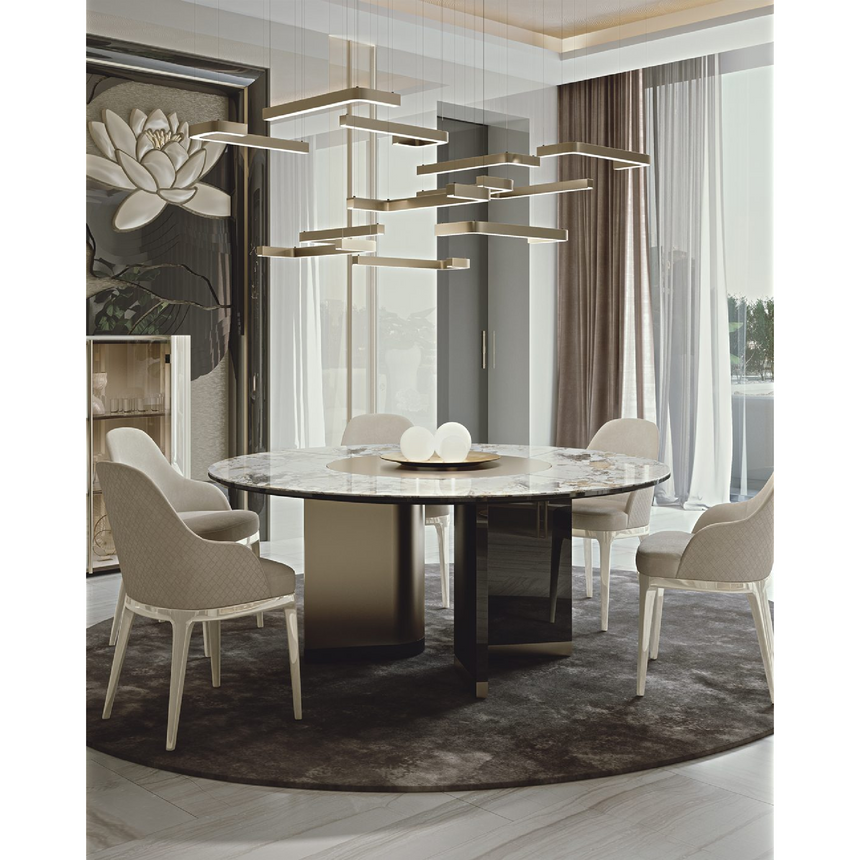 Metallic Curved Ceiling Lamp | Bizzotto Italia Horizons | Italianfurniture.com