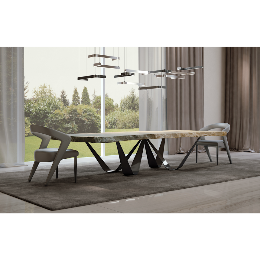 Metallic Curved Ceiling Lamp | Bizzotto Italia Horizons | Italianfurniture.com