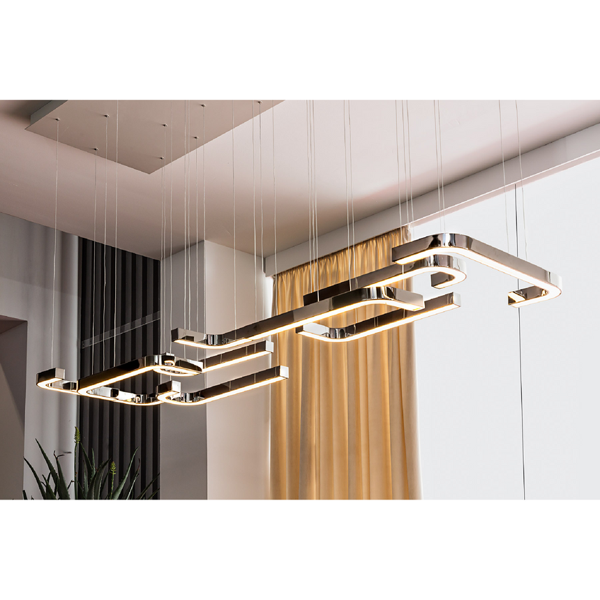 Metallic Curved Ceiling Lamp | Bizzotto Italia Horizons | Italianfurniture.com