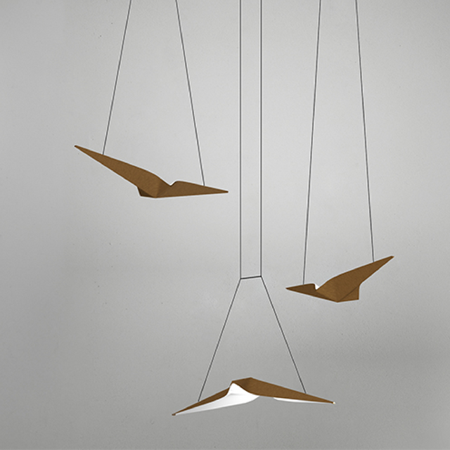 Folded Metal Pendant Lamp | Bizzotto Italia Noshi | Italianfurniture.com