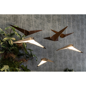Folded Metal Pendant Lamp | Bizzotto Italia Noshi | Italianfurniture.com