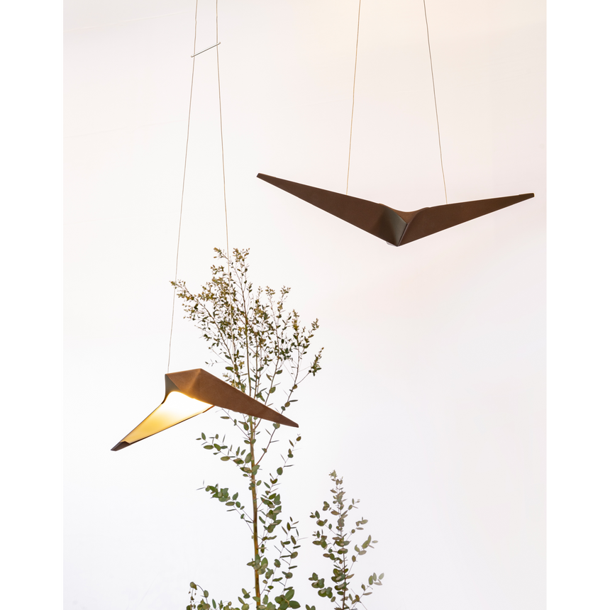 Folded Metal Pendant Lamp | Bizzotto Italia Noshi | Italianfurniture.com
