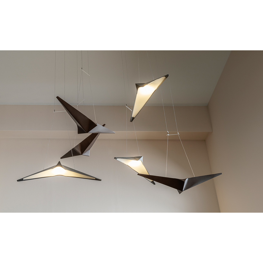 Folded Metal Pendant Lamp | Bizzotto Italia Noshi | Italianfurniture.com