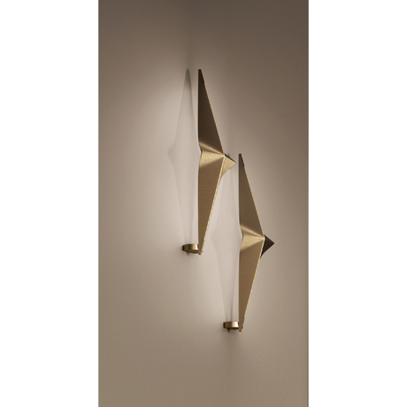 Gold Faceted Wall Light | Bizzotto Italia Noshi | Italianfurniture.com