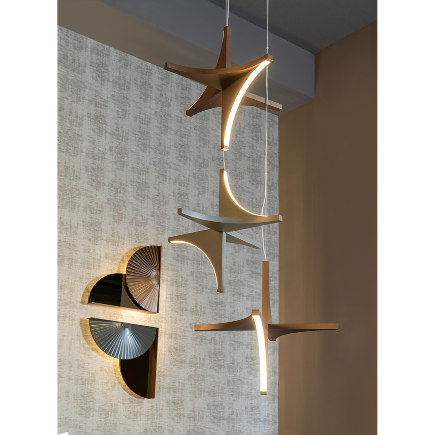 Folded Metal Pendant Lamp | Bizzotto Italia Papillon