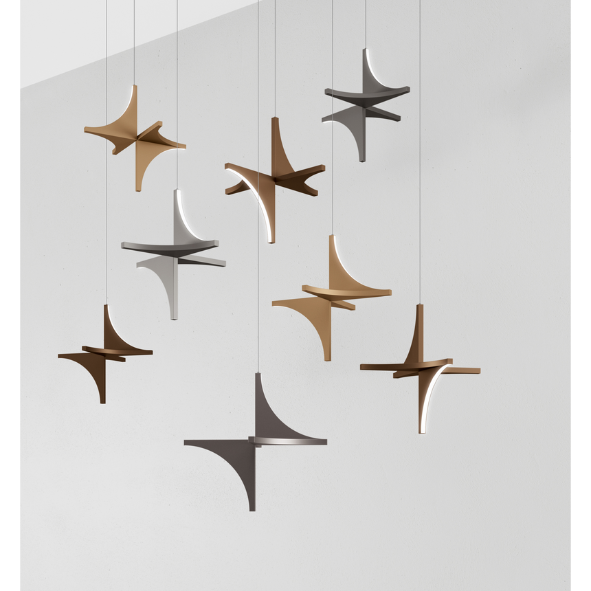 Folded Metal Pendant Lamp | Bizzotto Italia Papillon