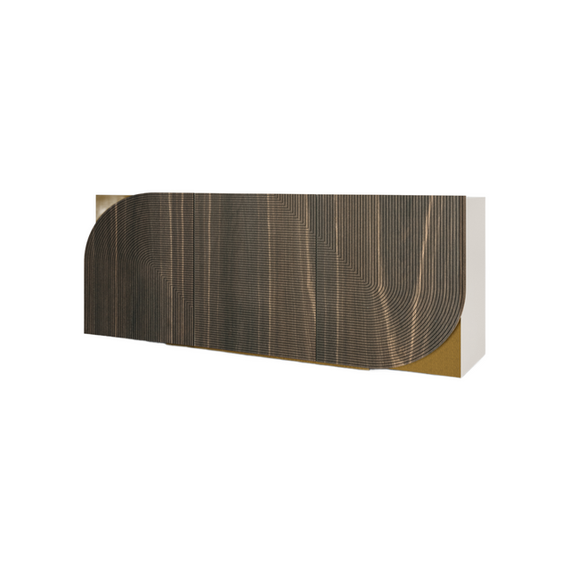 Engraved 4-Door Sideboard | Bizzotto Italia Drop | Italianfurniture.com
