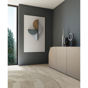 Cream Engraved 4-Door Sideboard | Bizzotto Italia Drop | Italianfurniture.com