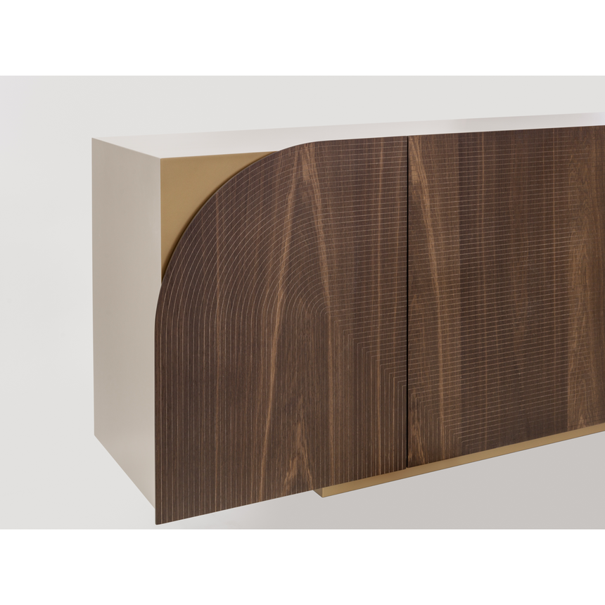 Engraved 4-Door Sideboard | Bizzotto Italia Drop | Italianfurniture.com