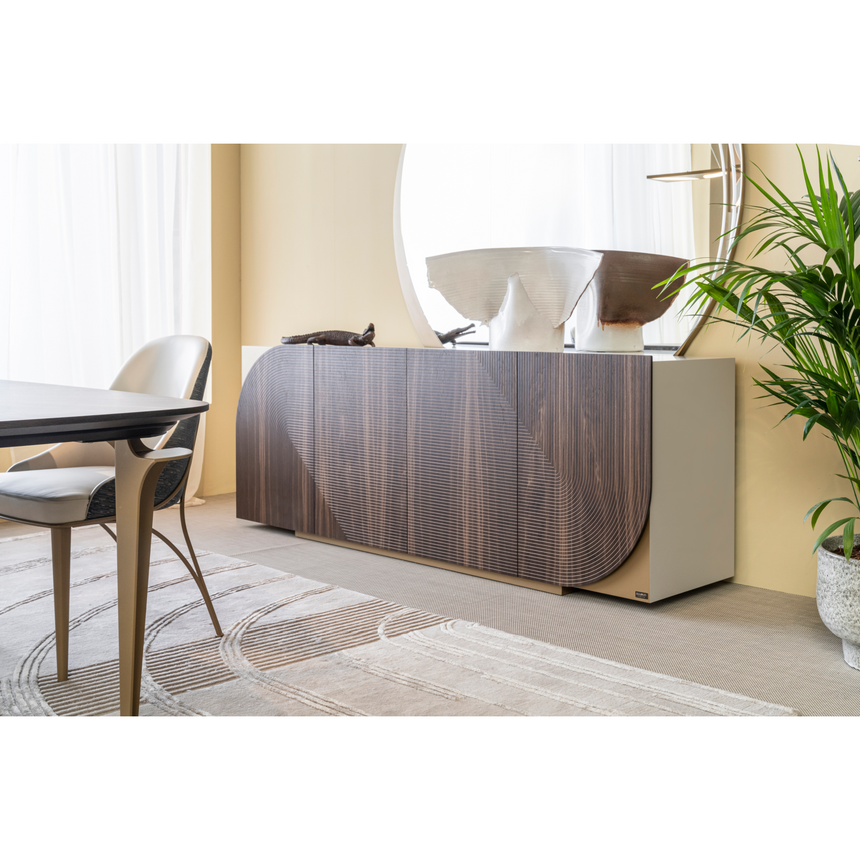 Engraved 4-Door Sideboard | Bizzotto Italia Drop | Italianfurniture.com