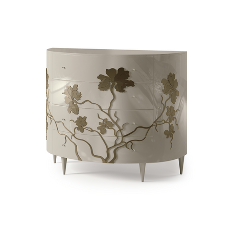 Gold Floral Design Sideboard | Bizzotto Italia Iris | Italianfurniture.com