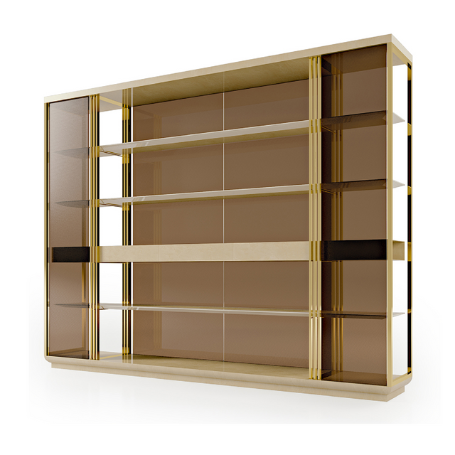 Glass Covered Bookcase | Bizzotto Italia Infinity | Italianfurniture.com