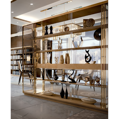 Glass Covered Bookcase | Bizzotto Italia Infinity | Italianfurniture.com