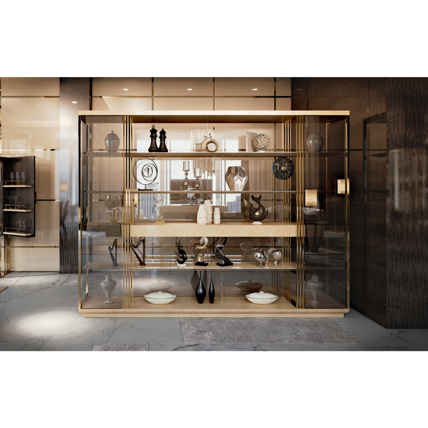 Glass Covered Bookcase | Bizzotto Italia Infinity | Italianfurniture.com