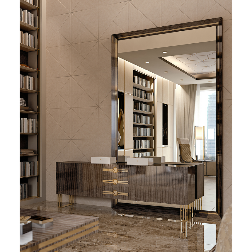 Metallic Accent Sideboard | Bizzotto Italia Infinity | Italianfurniture.com