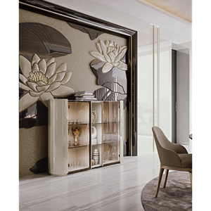 Glass Door Cabinet | Bizzotto Italia Ikat | Italianfurniture.com