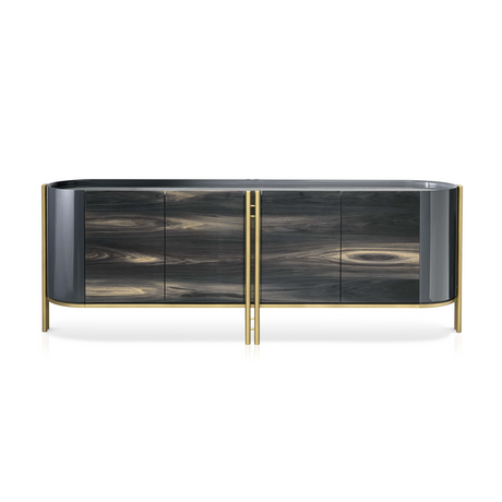 Metallic Framed Sideboard | Bizzotto Italia Ikat Akashi | Italianfurniture.com
