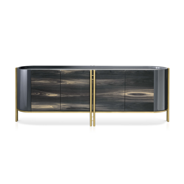 Metallic Framed Sideboard | Bizzotto Italia Ikat Akashi | Italianfurniture.com