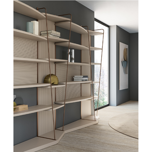 Tubular Framed Modular Bookcase | Bizzotto Italia Hanami | Italianfurniture.com