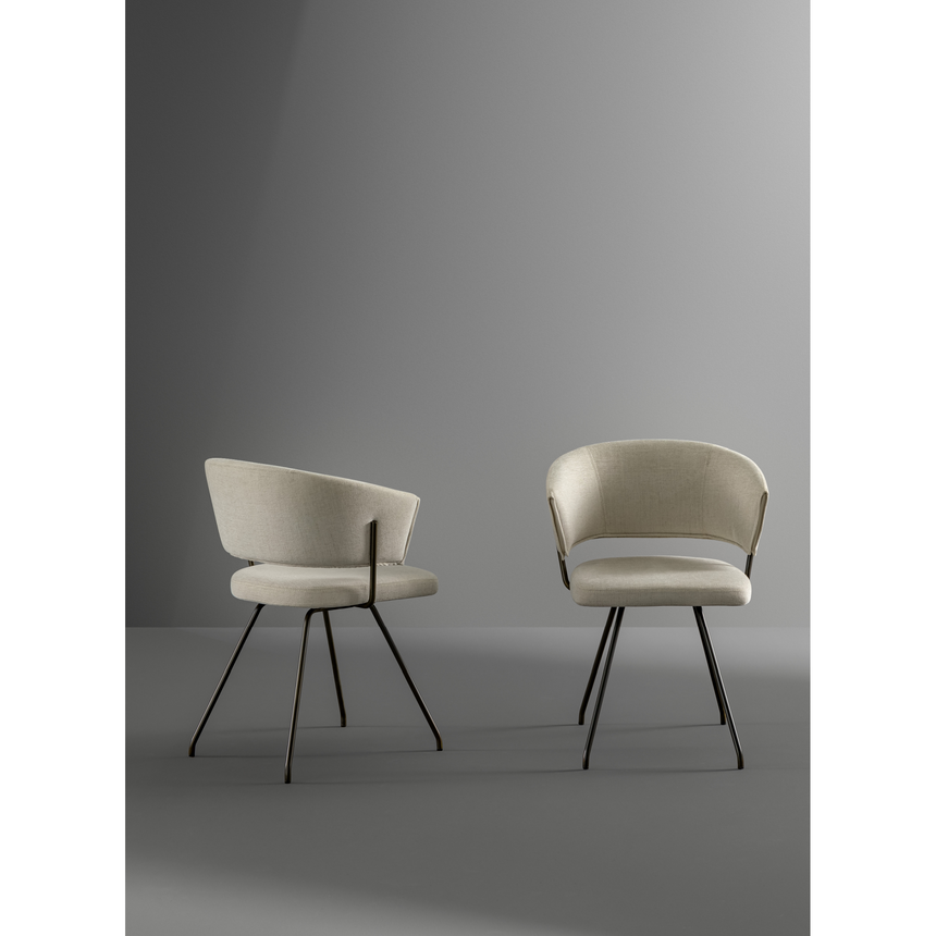 Curved Back Dining Chair | Bonaldo Bahia | Italianfurniture.com