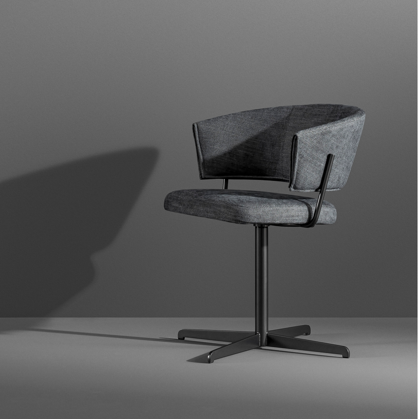 Semi-Circular Office Chair | Bonaldo Bahia | Italianfurniture