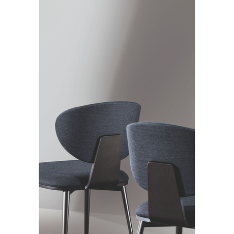 Fabric Covered Curve Dining Chair | Bonaldo Olos | Italianfurniture.com