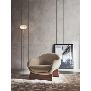 Wooden Bridge Base Lounge Chair | Bonaldo Boolean | Italianfurniture.com