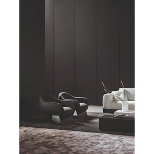 Wooden Bridge Base Lounge Chair | Bonaldo Boolean | Italianfurniture.com