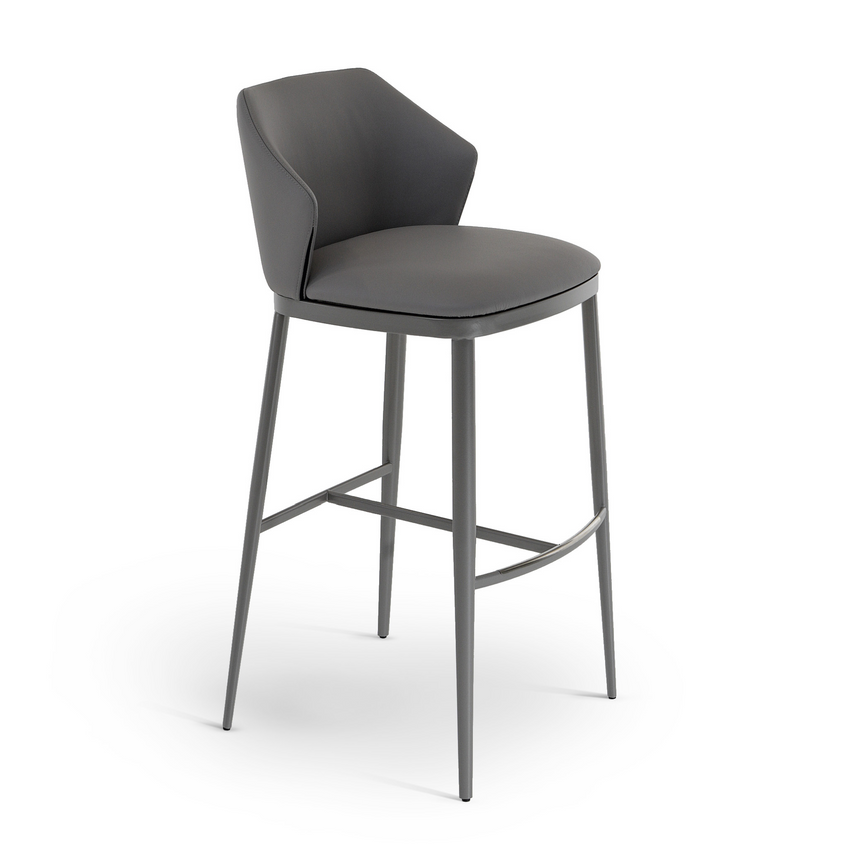 Curved Back Counter Stool | Bonaldo Mida Toon | Italianfurniture.com