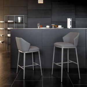 Curved Back Counter Stool | Bonaldo Mida Toon | Italianfurniture.com