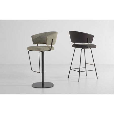 Curved Back Modern Counter Stool | Bonaldo Bahia Too | Italianfurniture.com