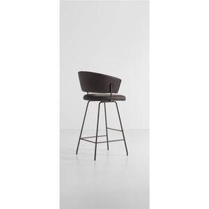 Curved Back Modern Bar Stool | Bonaldo Bahia Too | Italianfurniture.com