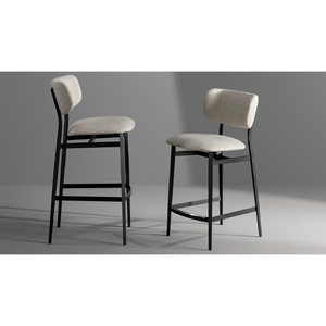 Fabric Upholstered Bar Stool | Bonaldo Noor Too | Italianfurniture.com