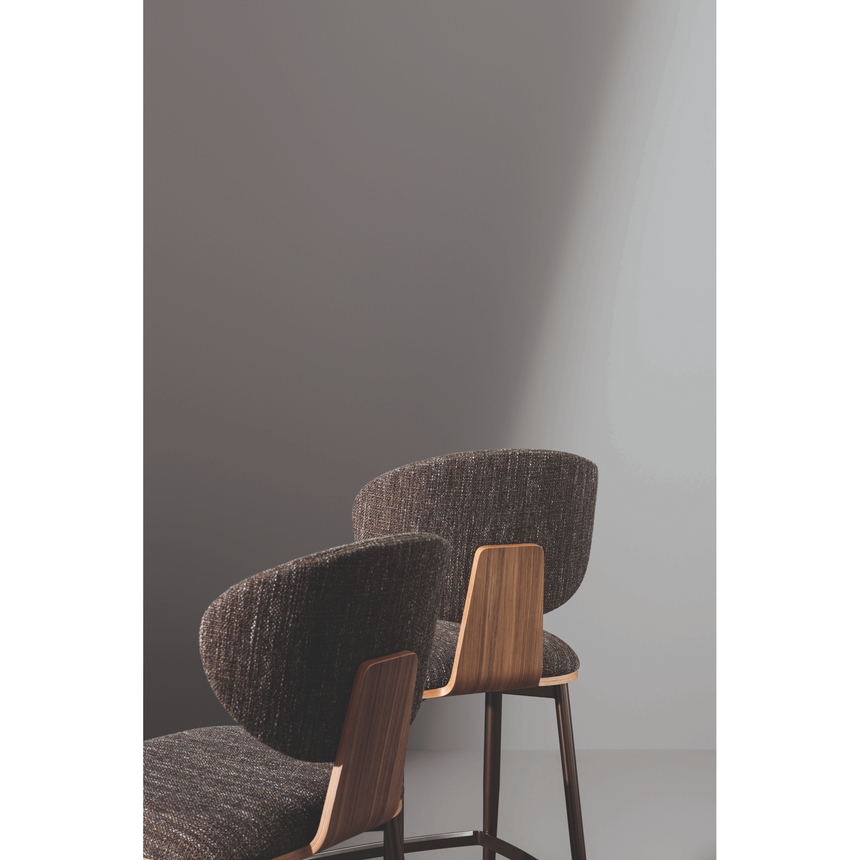 Laminated Wood Bar Stool | Bonaldo Olos Too | Italianfurniture.com