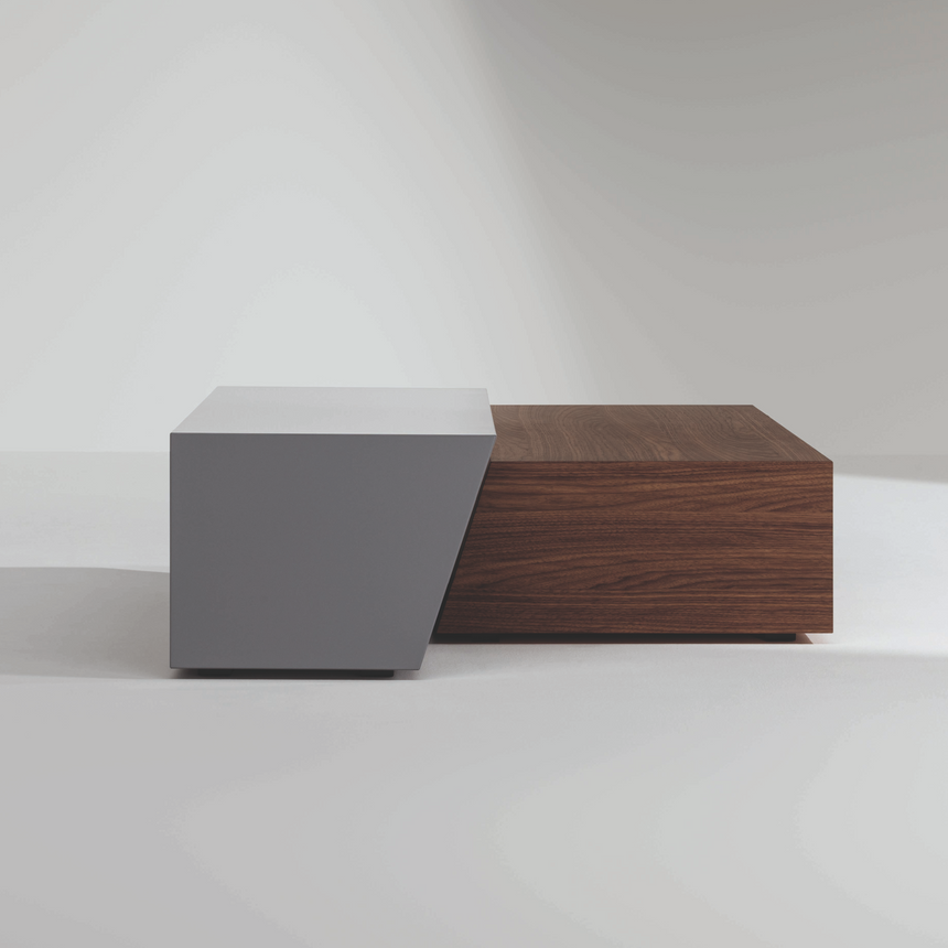 Wooden Trapezoid Coffee Table | Bonaldo Litos | Italianfurniture.com