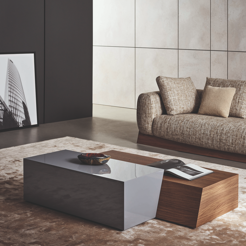 Wooden Trapezoid Coffee Table | Bonaldo Litos | Italianfurniture.com